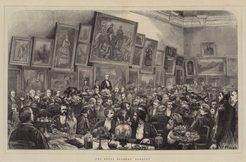 Das Bankett der Royal Academy von Henry Woods