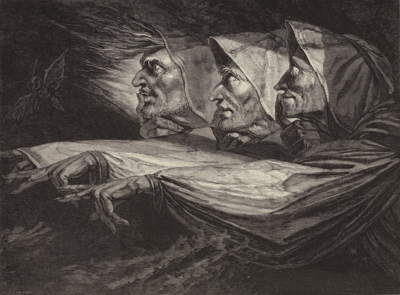 Die Hexen in Macbeth von Johann Heinrich Füssli