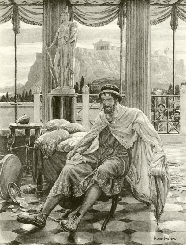 Timon von Athen (Gravur) von Henry Holiday
