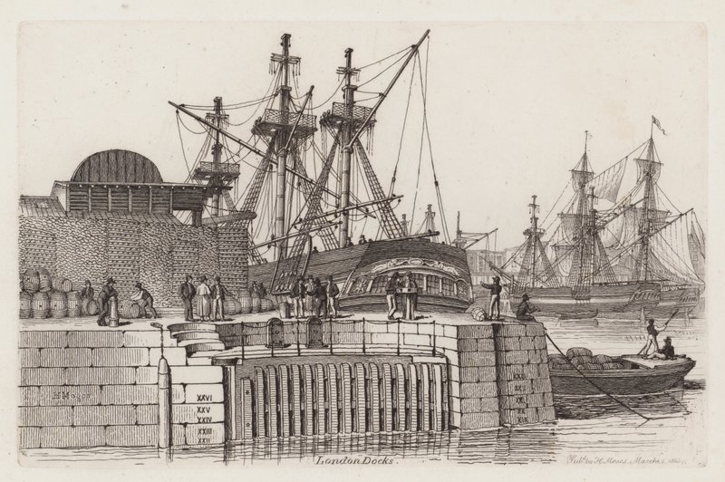 Londoner Docks von Henry Moses