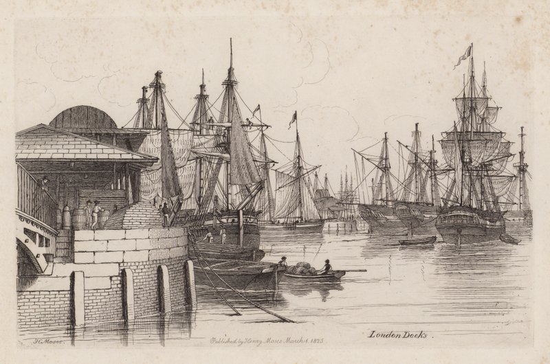 Londoner Docks von Henry Moses