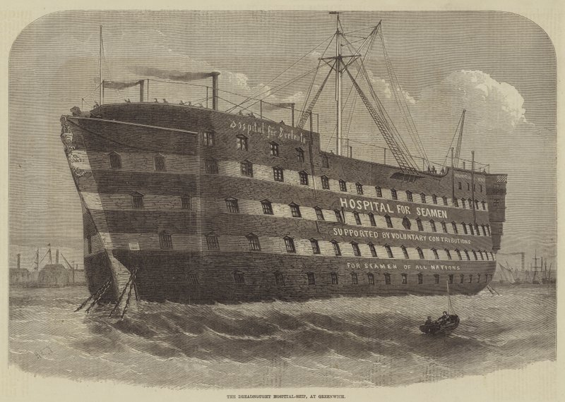 Das Dreadnought-Krankenhausschiff in Greenwich von Henry Spernon Tozer