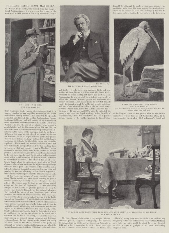 Der verstorbene Henry Stacy Marks, RA von Henry Stacey Marks