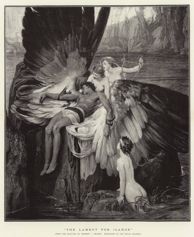 Die Klage um Ikarus von Herbert James Draper