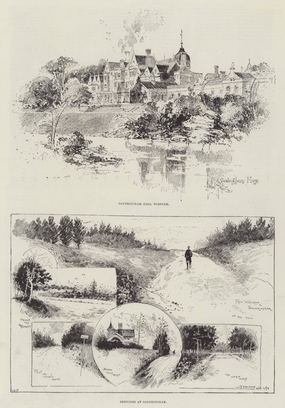 Skizzen von Sandringham von Herbert Railton