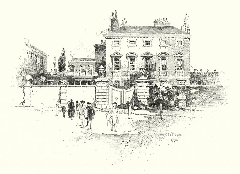 Chesterfield House, London, 1790 von Herbert (after) Railton