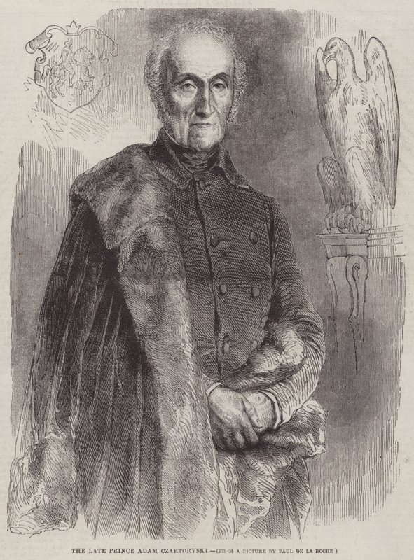 Der verstorbene Prinz Adam Czartoryski von Hippolyte Delaroche