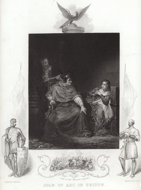 Johanna von Orleans im Gefängnis von Hippolyte Delaroche