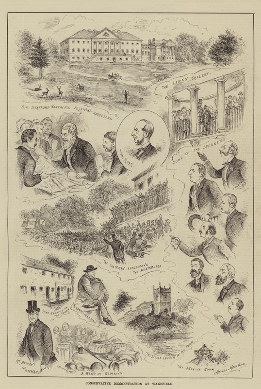 Konservative Demonstration in Wakefield von Horace Morehen