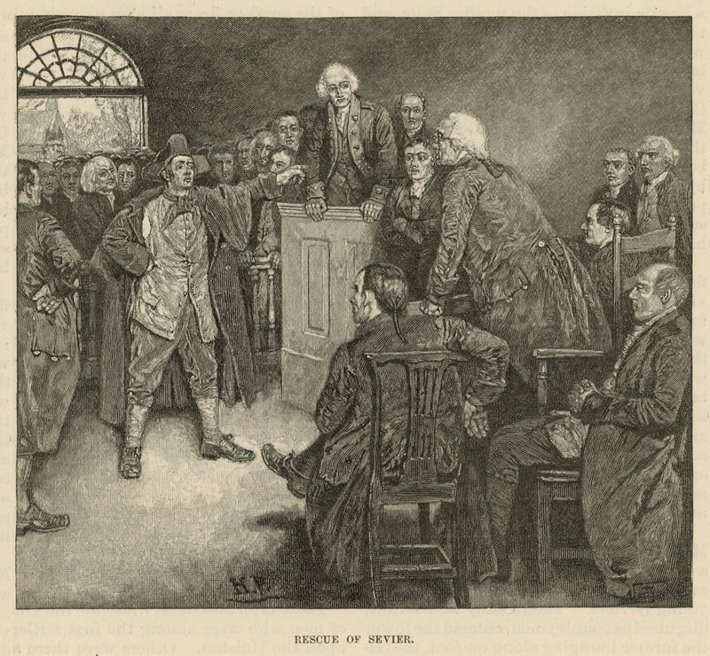 Rettung von Sevier von Howard Pyle