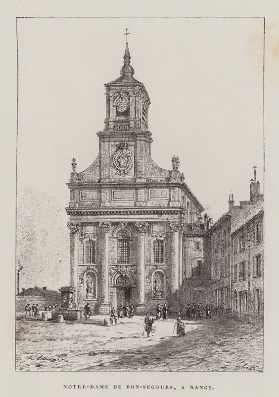 Notre-Dame De Bon-Secours, A Nancy (Gravur) von Hubert Clerget