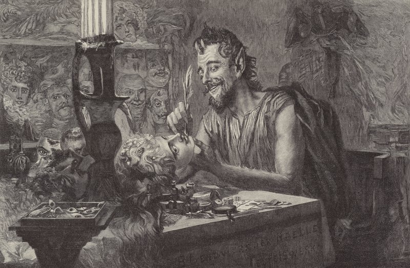 Der Teufel schafft Masken von Ismael after Gentz