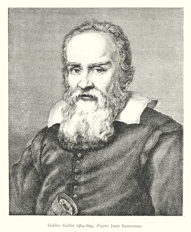 Galileo Galilei 1564-1644, nach Juste Sustermans von Italian School