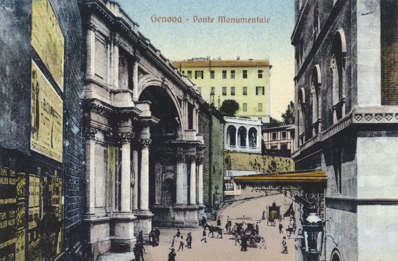 Genua, Ponte Monumentale (Farbfoto) von Italian Photographer
