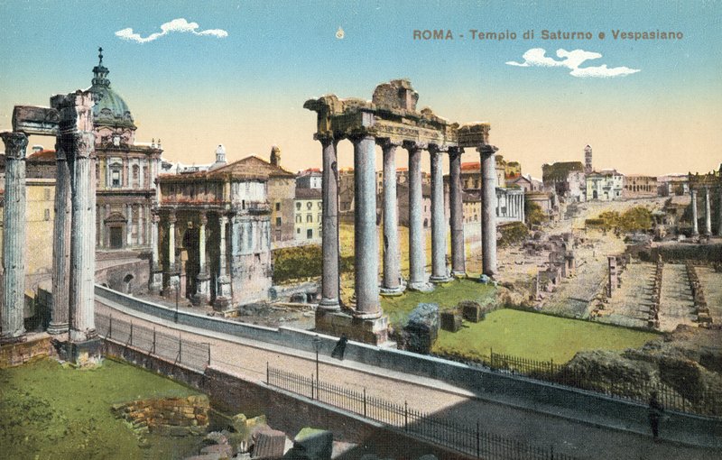Rom, Italien, Tempio Di Saturno E Vespasiano von Italian Photographer
