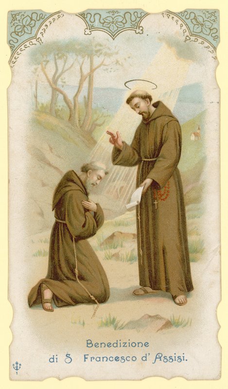 Segen des Heiligen Franz von Assisi von Italian School