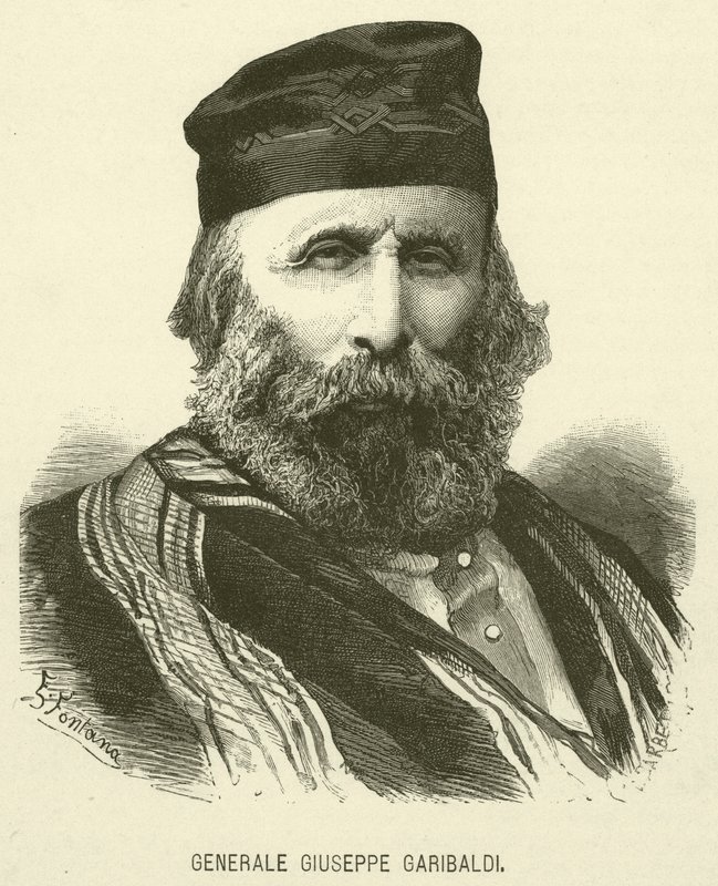 General Giuseppe Garibaldi (Gravur) von Italian School