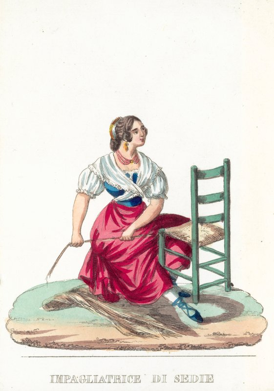 Impagliatrice Di Sedie von Italian School