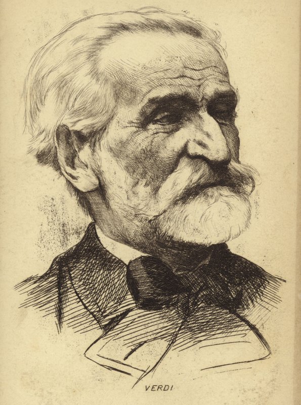 Porträt von Giuseppe Verdi von Italian School