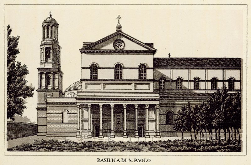Rom: Basilika von St. Paul von Italian School