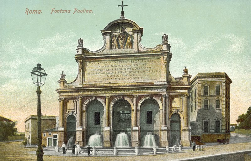 Rom, Italien, Fontana Paolina von Italian School
