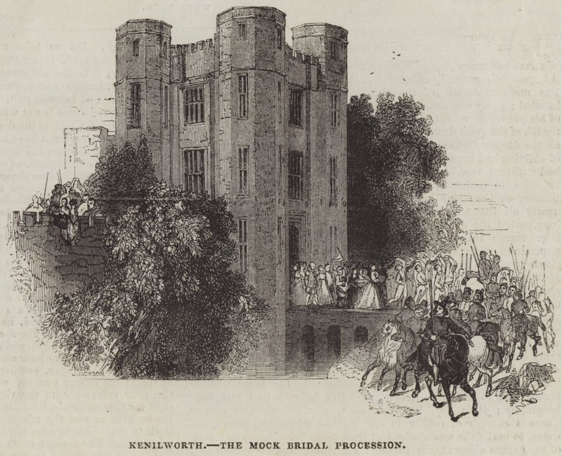 Kenilworth, die Schein-Hochzeitsprozession von J. Jackson