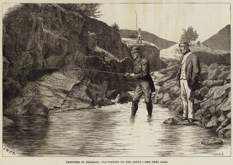 Skizzen in Braemar, Fliegenfischen am Cluny von J.M.L. Ralston
