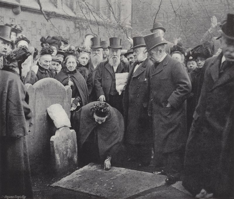 Sechspenninge aufheben in Smithfield von J. Benjamin Stone