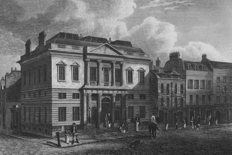The Auction Mart, London (Stich) von John Preston Neale