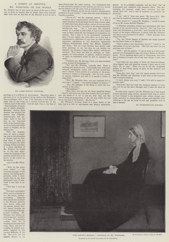 Mr. Whistler über seine Werke von James Abbott McNeill Whistler