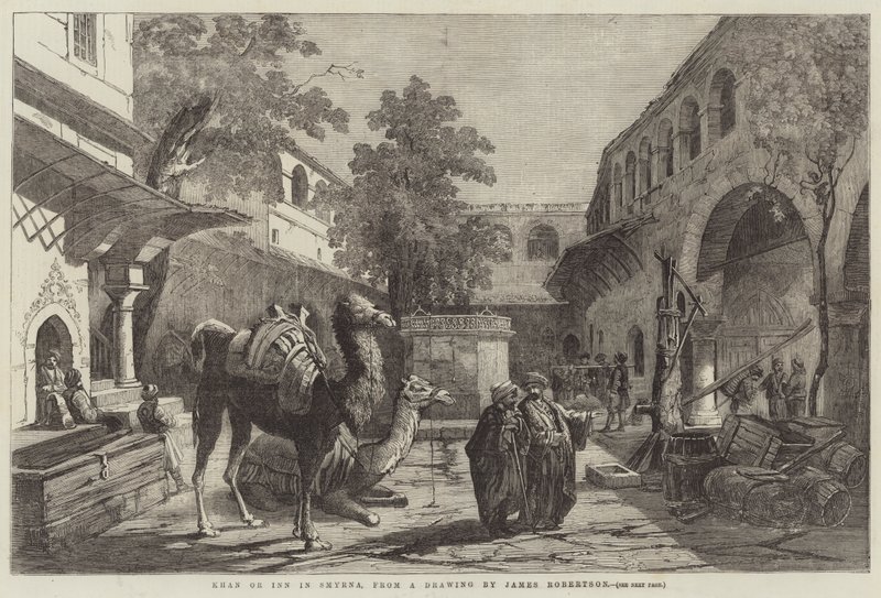 Khan oder Gasthaus in Smyrna von James Robertson