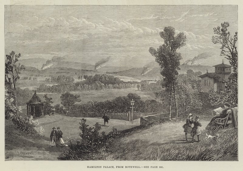 Hamilton Palace, von Bothwell von James Burrell Smith