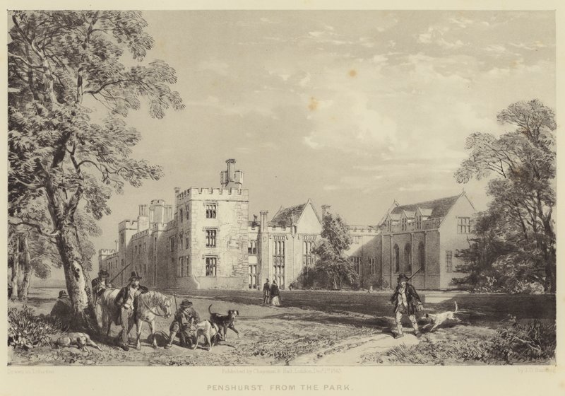 Penshurst, vom Park aus von James Duffield Harding
