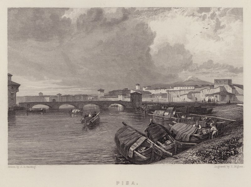 Pisa (Farblithografie) von James Duffield Harding