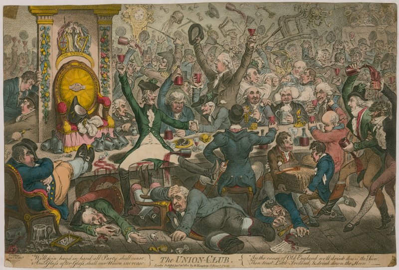 Der Union Club von James Gillray