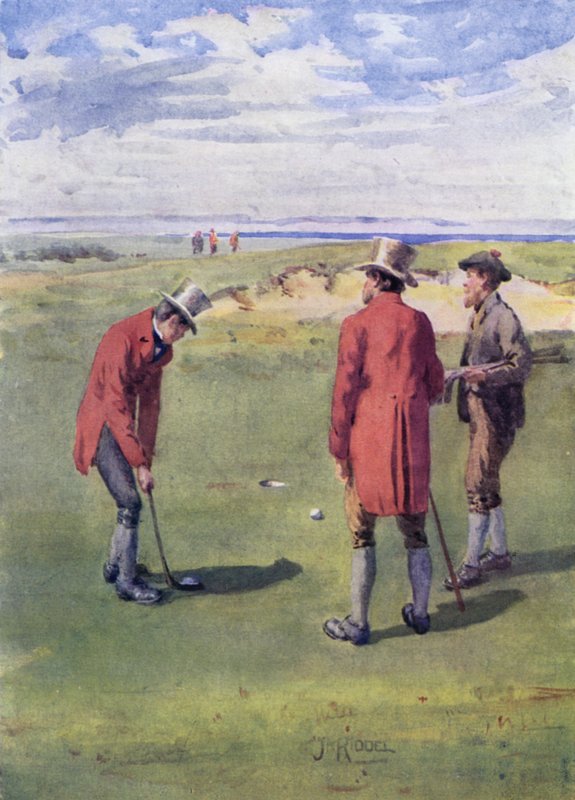 Golfer auf Leith Links von James Riddel