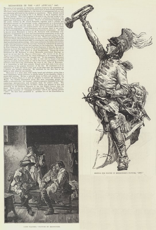 Meissonier im Kunstjahrbuch, 1887 von Jean Louis Ernest Meissonier