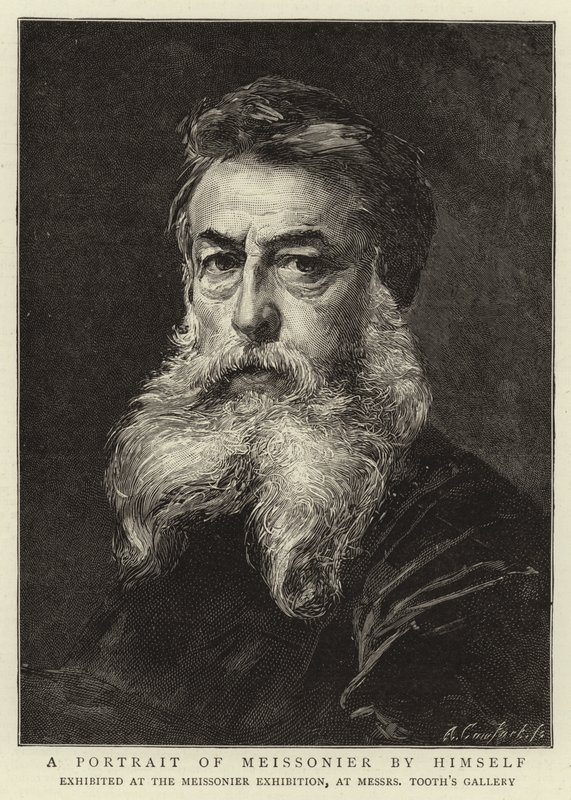 Ein Porträt von Meissonier von ihm selbst von Jean Louis Ernest Meissonier