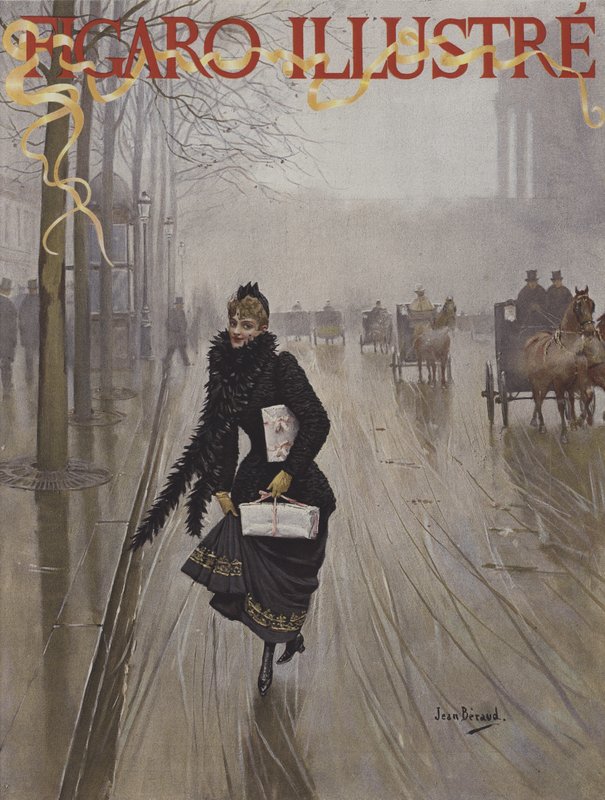 Titelblatt von Le Figaro Illustre, Januar 1891 von Jean Beraud