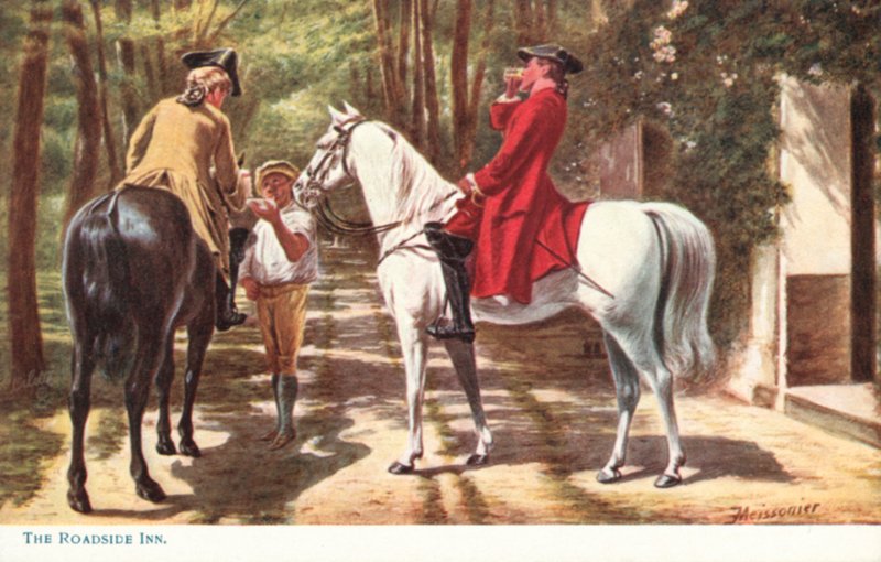 Das Gasthaus am Straßenrand von Jean Louis Ernest Meissonier