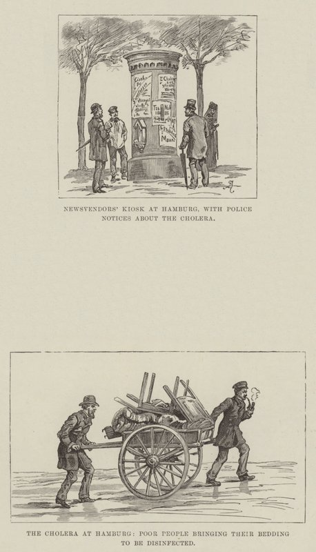Die Cholera in Hamburg von Johann Nepomuk Schonberg