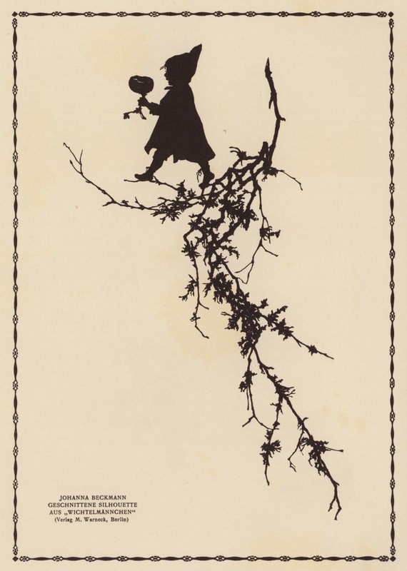 Silhouette eines Elfen von Johanna Beckmann