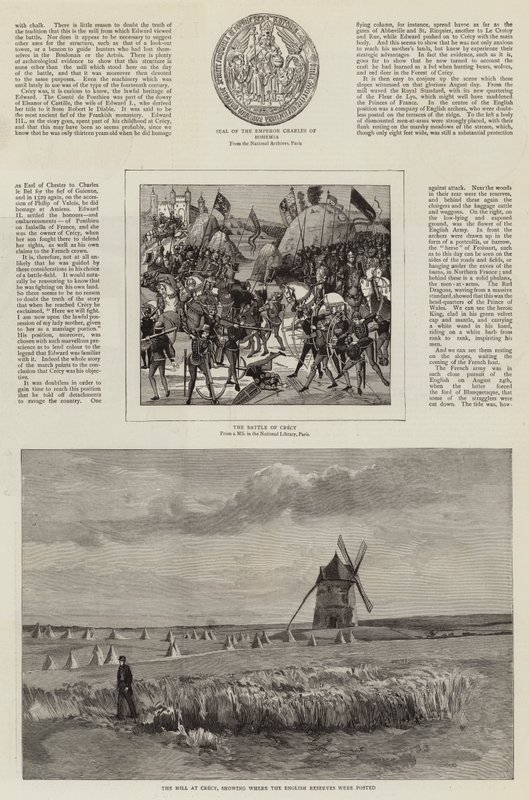 Ein Künstlerbesuch auf den Schlachtfeldern von Crecy und Agincourt von John Absolon