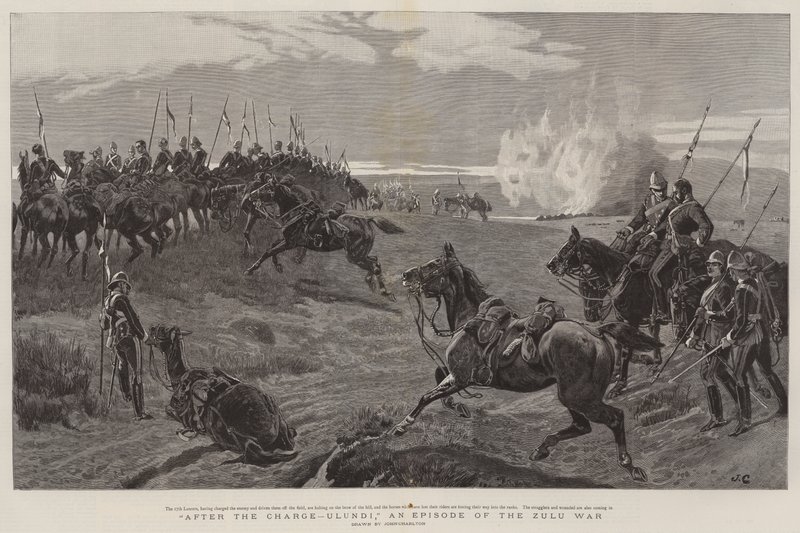 Nach dem Angriff, Ulundi, eine Episode des Zulukriegs von John Charlton
