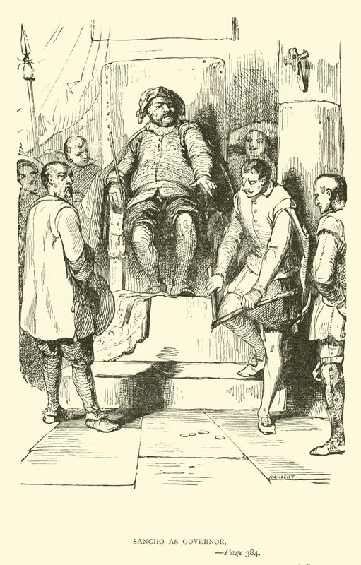 Sancho als Gouverneur von John Gilbert