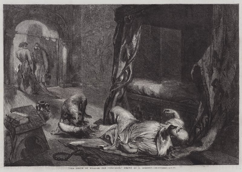 Der Tod von Wilhelm dem Eroberer von John Gilbert