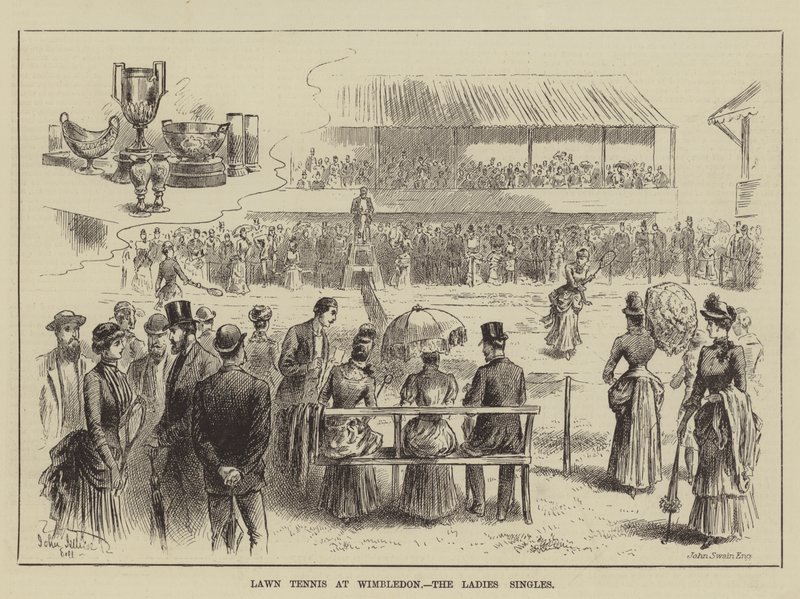 Rasen-Tennis in Wimbledon, die Damen-Einzel von John Jellicoe