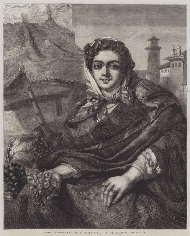 Der Traubenverkäufer von John Phillip
