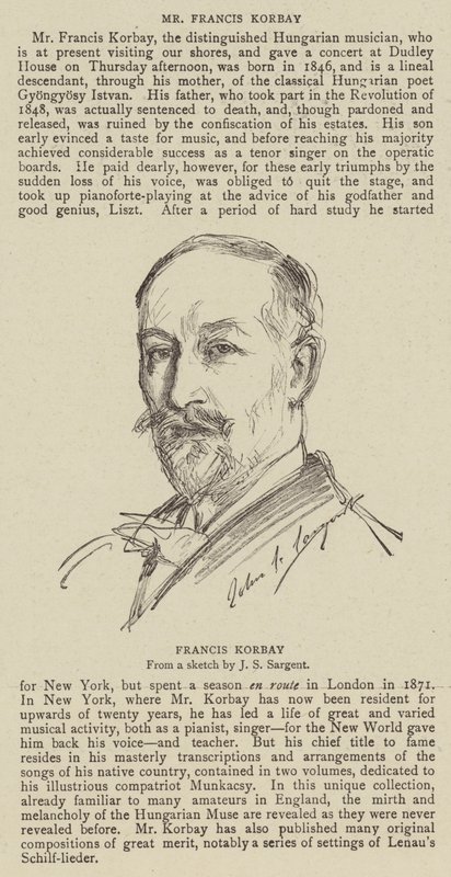 Francis Korbay von John Singer Sargent