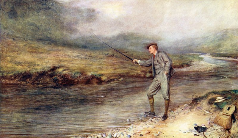Forellenfischen in den Highlands von John (after) Pettie